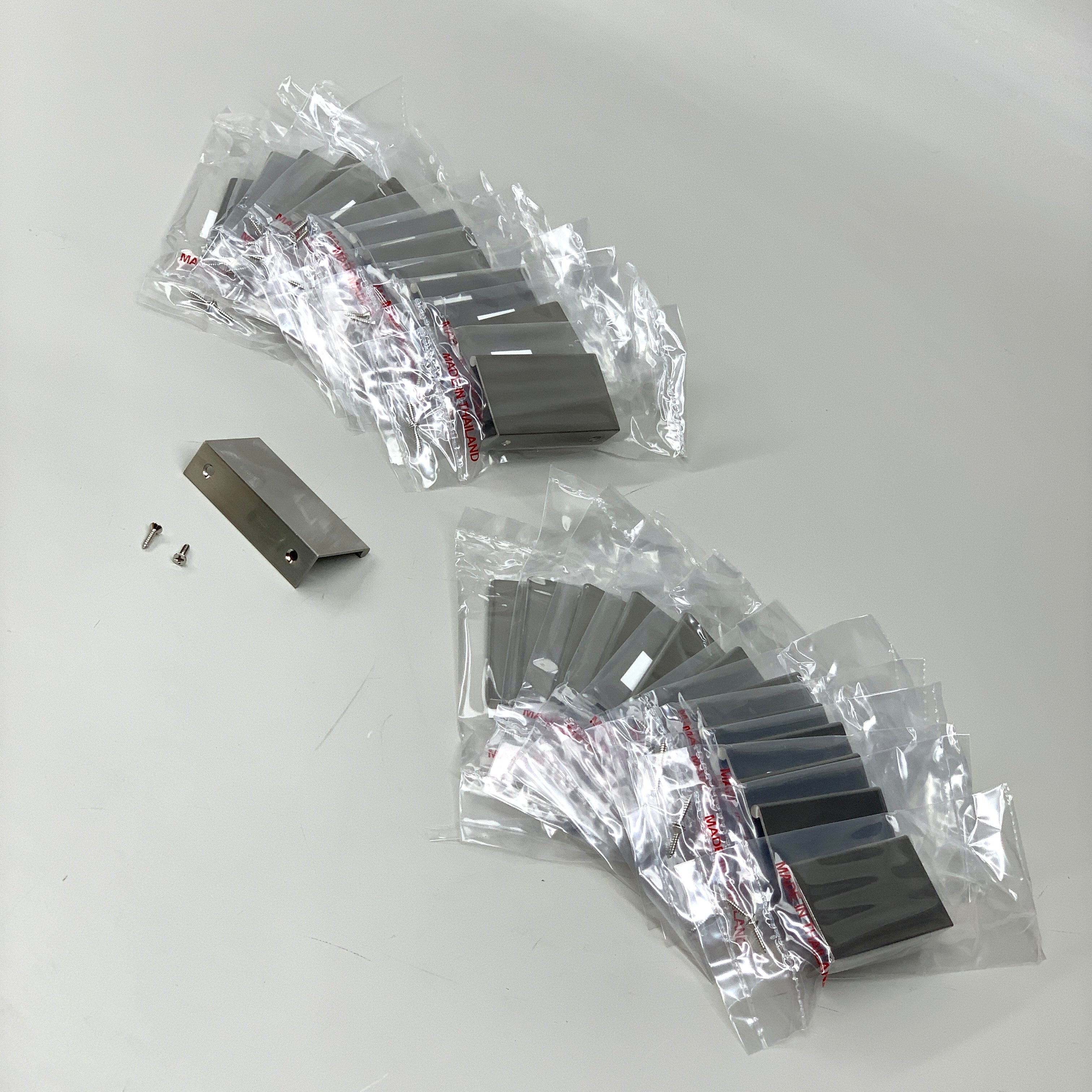 BERENSON 25 PACK!! Bravo Edge Pull Brushed Nickel Aluminum 56mm CC 1057-4BPN-P