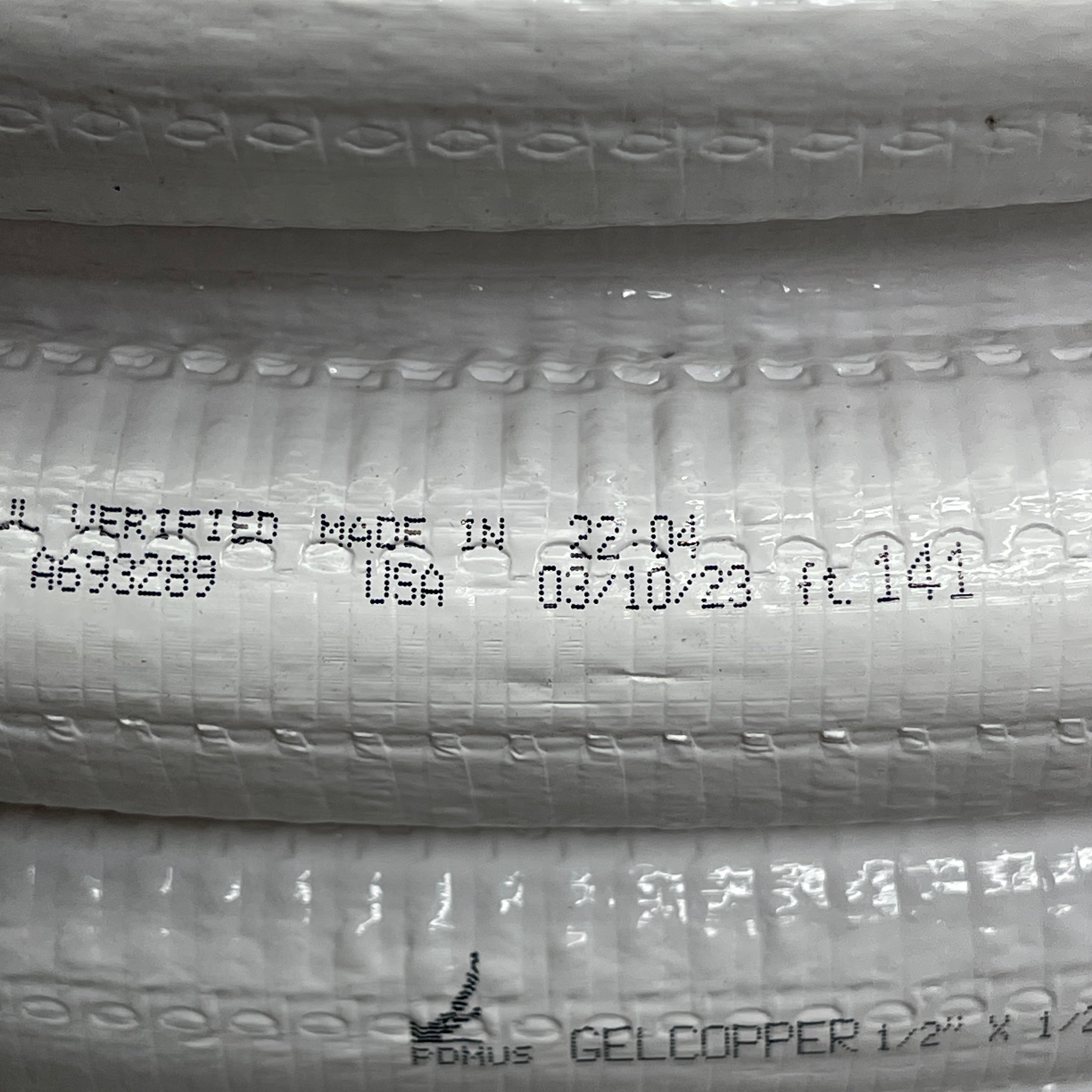PDM GelCopper PreInsulated Copper Roll 1/2" Copper 1/2" Ins. 164 ft F100.GUS1216412 (New)