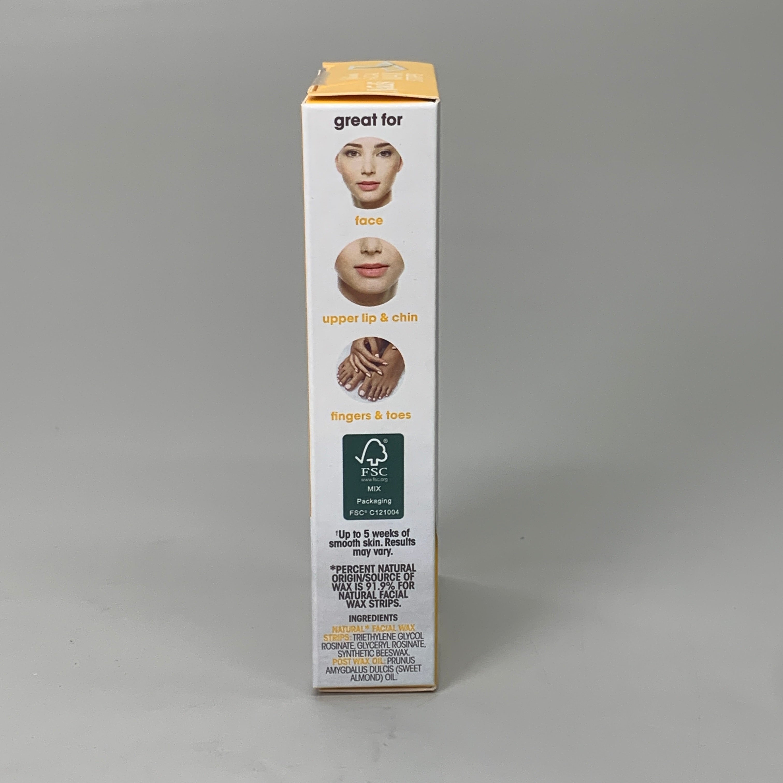 NADS Natural Facial Wax Strips Vegan With Post Wax Oil 6501EN06 (New)