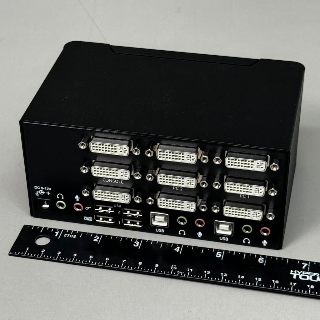 STARTECH.COM 2 Port Triple Monitor DVI USB KVM Switch Audio Black SV231TDVIUA