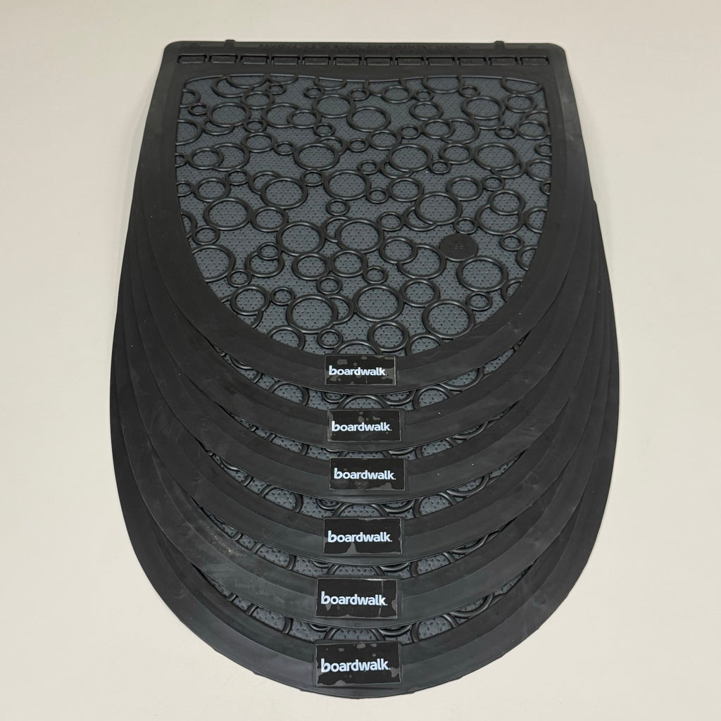 BOARDWALK (6 PACK)Urinal Mats 2.0 Include Month Markers for Replacing 17.5"x20"
