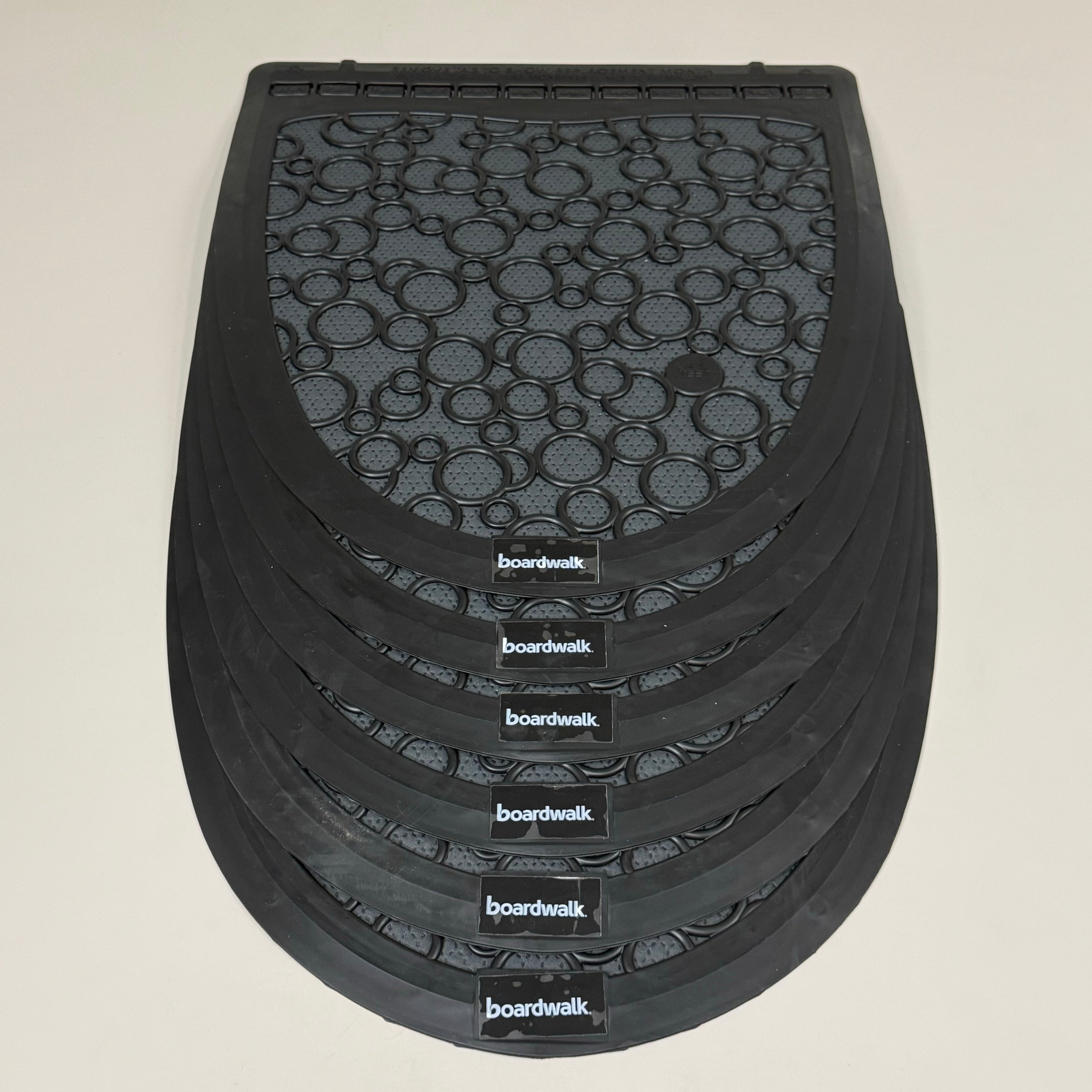 BOARDWALK (6 PACK)Urinal Mats 2.0 Include Month Markers for Replacing 17.5"x20"
