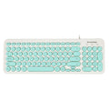 D520 Silent Wired Esports Keyboard USB Ultra Thin 104 Key Business Office Retro Punk Computer Gaming Keyboard