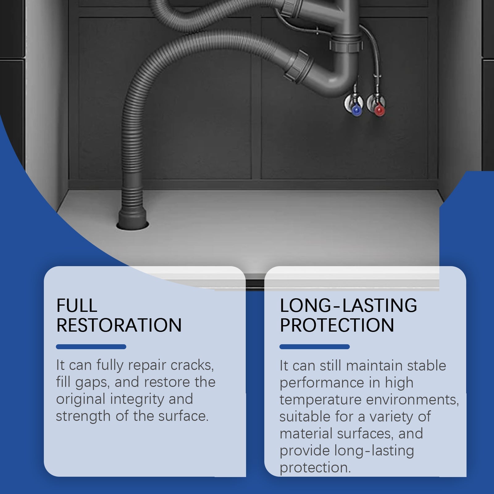 Plastic Steel Mud Iron Glue Leak Repair Waterproof Strong Repair Tile Multi-Functional Ab Adhesive Glue