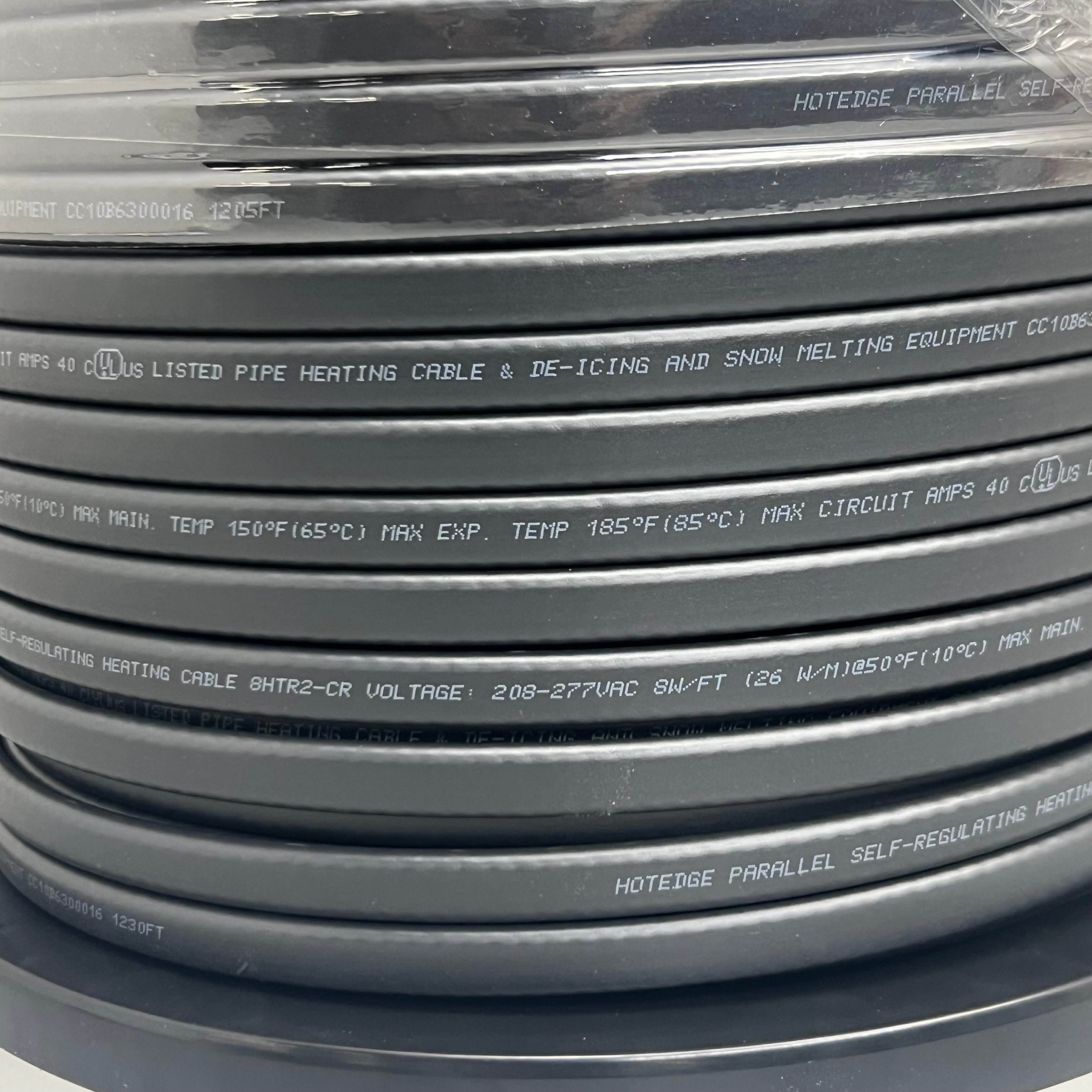 HOTEDGE Roof Ice Melt Self Regulating Heat Tracing Cable 500 FT 240V 8W 8HTR2-CR