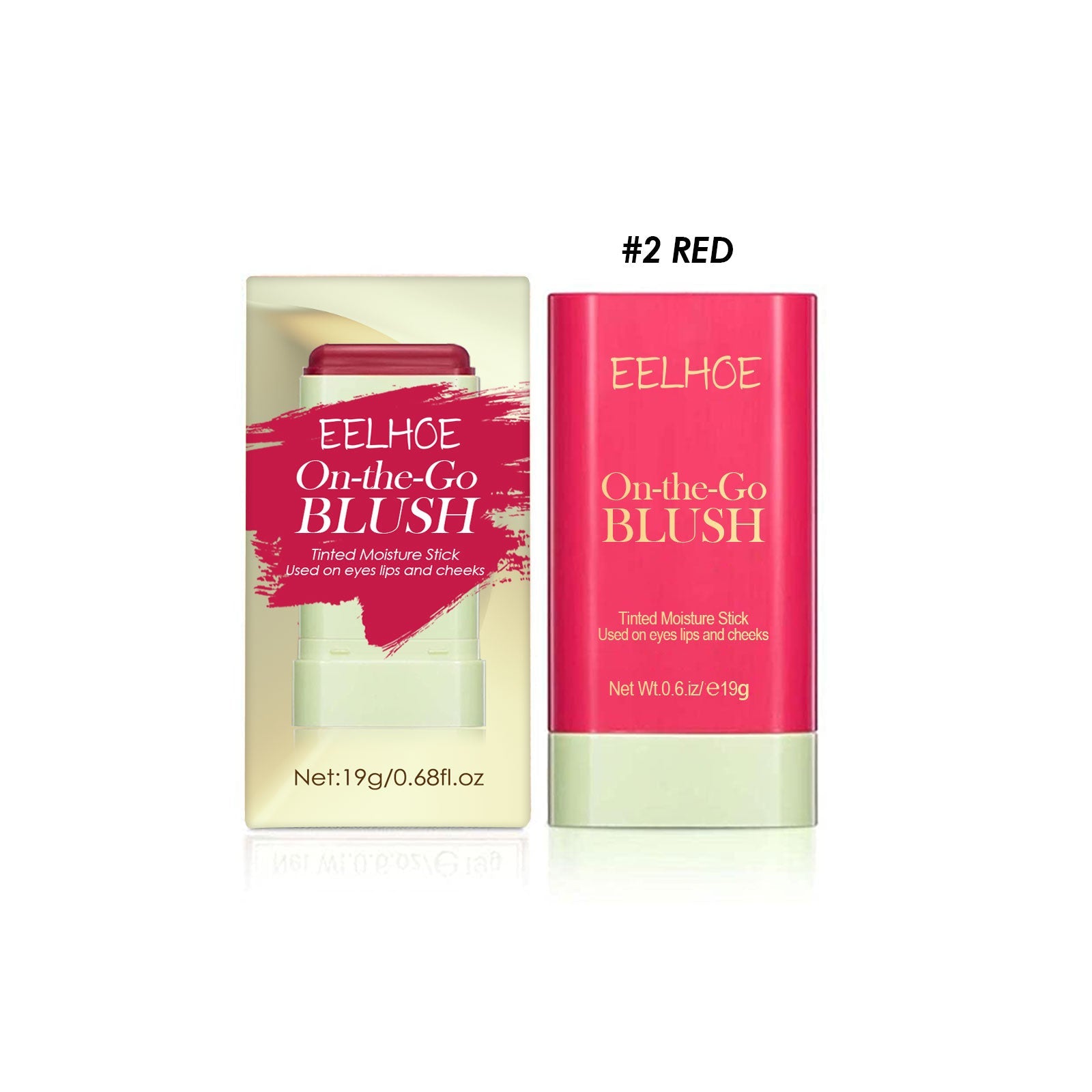 Blush Stick Lightweight Natural Nude Makeup Brightening And Contorting Three-Dimensional Highlight Delicate Waterproof Multi-Functional Blush Stick