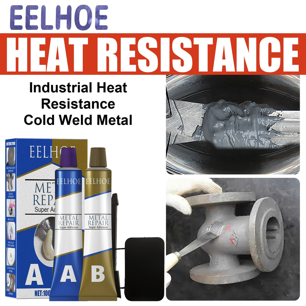 Metal Repair Glue, Crack Plugging Quick Dry High Temperature Welding Metal Repair Agent
