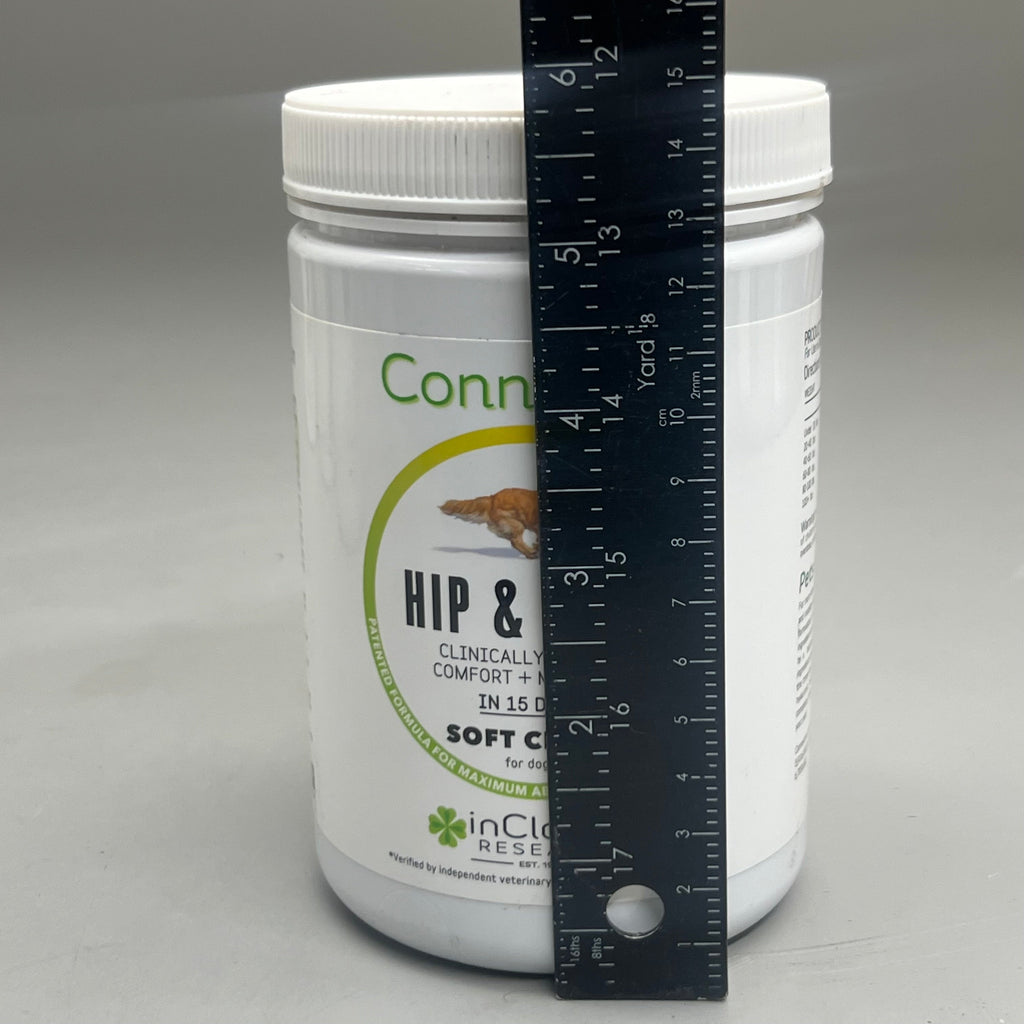 CONNECTIN (2 PACK) Hip & Joint Clinically Proven Comfort + Mobility Dog Supplement Soft Chews 08/25