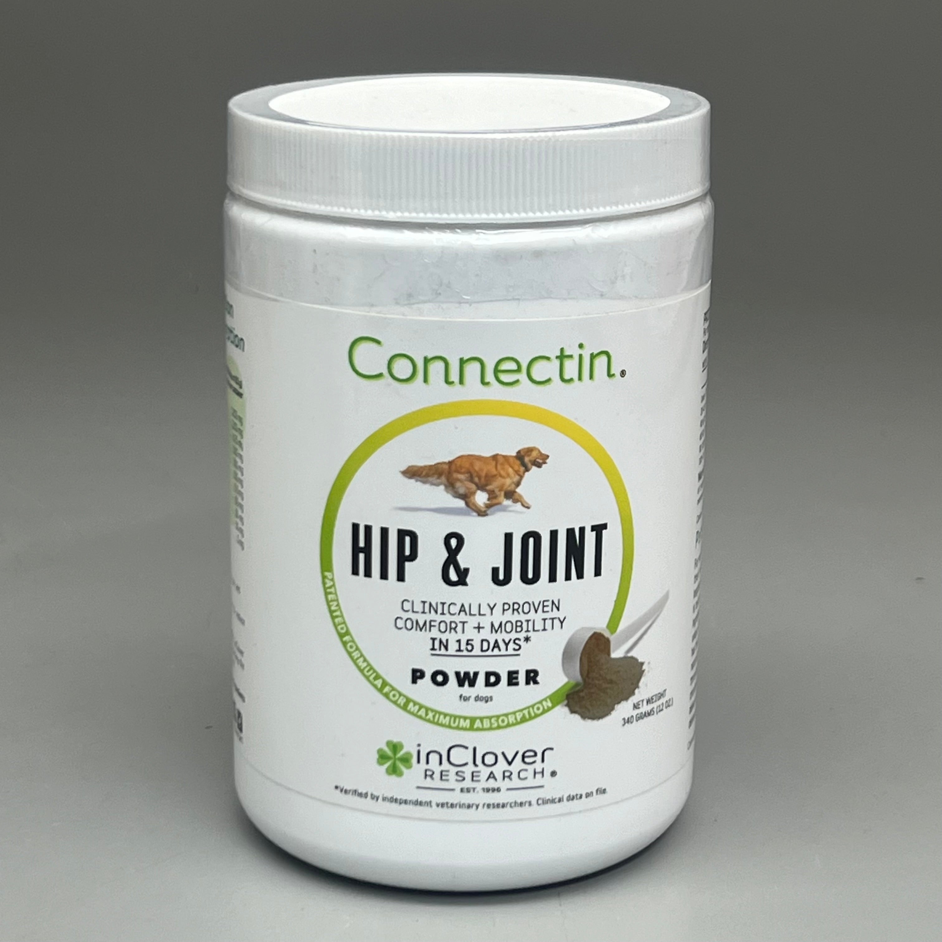 CONNECTIN Hip & Joint Powder Comfort & Mobility Dog Supplement 12 oz ea 12/26