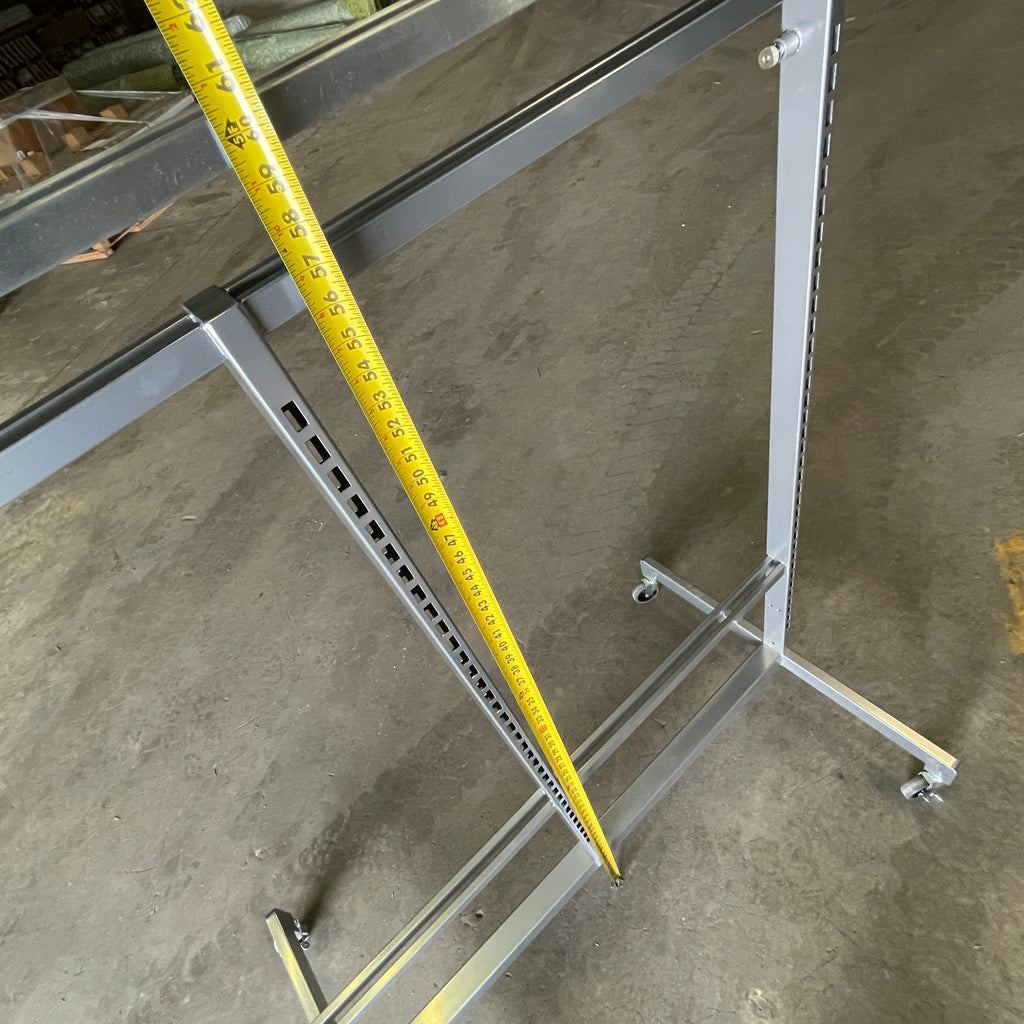 ARTITALIA GROUP Rolling Stainless Double Sided Store Display Stock Rack 48"W WF2565 (New)