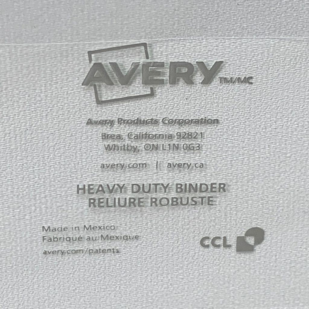 AVERY 4 PK! Heavy Duty Binders 3" White 79193 (New)