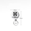 Outdoor equipment high elasticity telescopic steel wire rope keychain anti loss and anti-theft telescopic keychain
