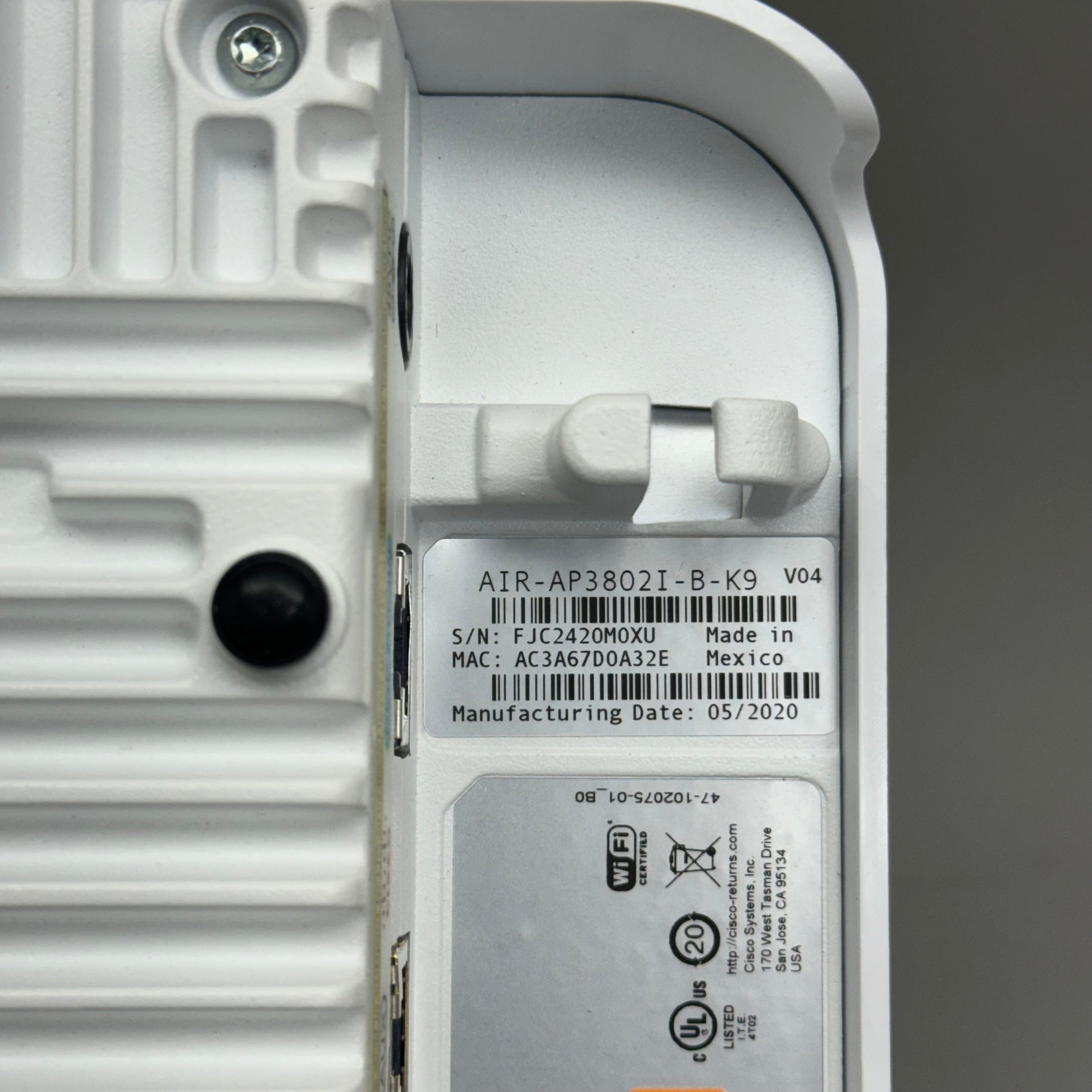 CISCO Aironet Wireless Access Point AIR-AP3802I-B-K9