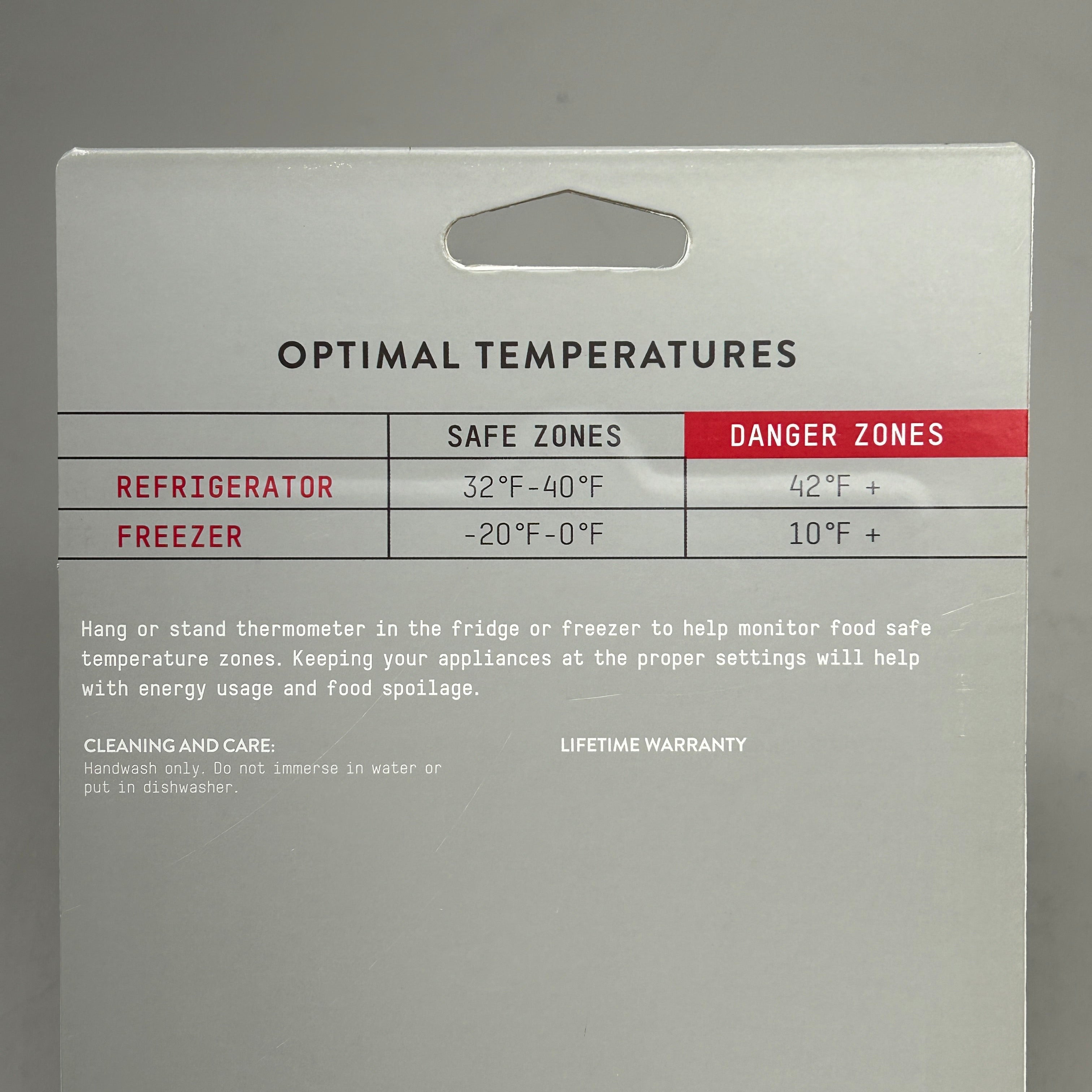 TAYLOR Fridge/Freezer Thermometer Food Safety 5924 (New)