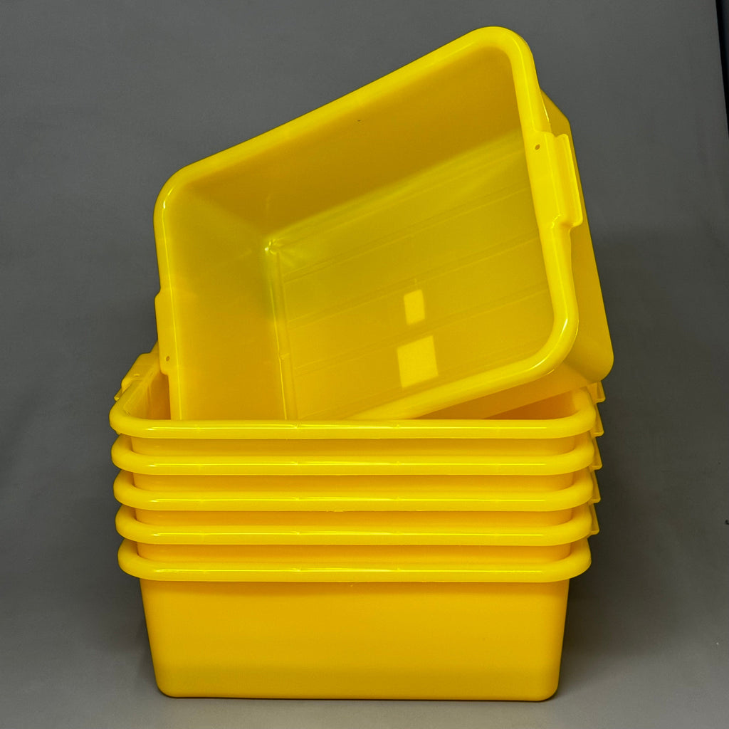 VOLLRATH (6 PK) Traex® Color-Mate Yellow Bus Tub / Food Storage Box 1527-C08