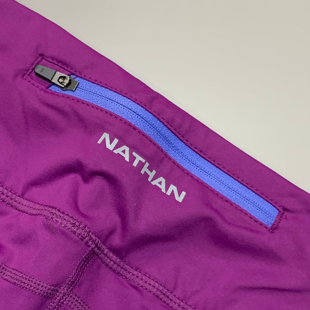 NATHAN Interval 3" Inseam Bike Short Women's Plum Size M NS51040-70030-M