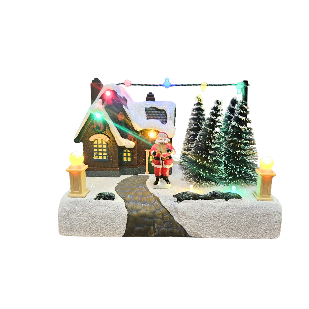 Christmas Ceramic House LED Decoration AA2025-4-95