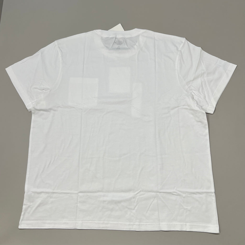 DICKIES Lightweight Short Sleeve Pocket Tee Shirt Men's Sz 3XL White WS436WH