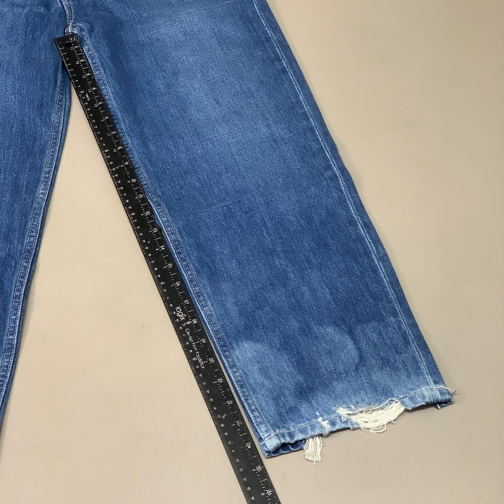 ETICA Tyler Vintage Straight Crop Jeans 100% Cotton Shipwreck Size 26 EW178114A