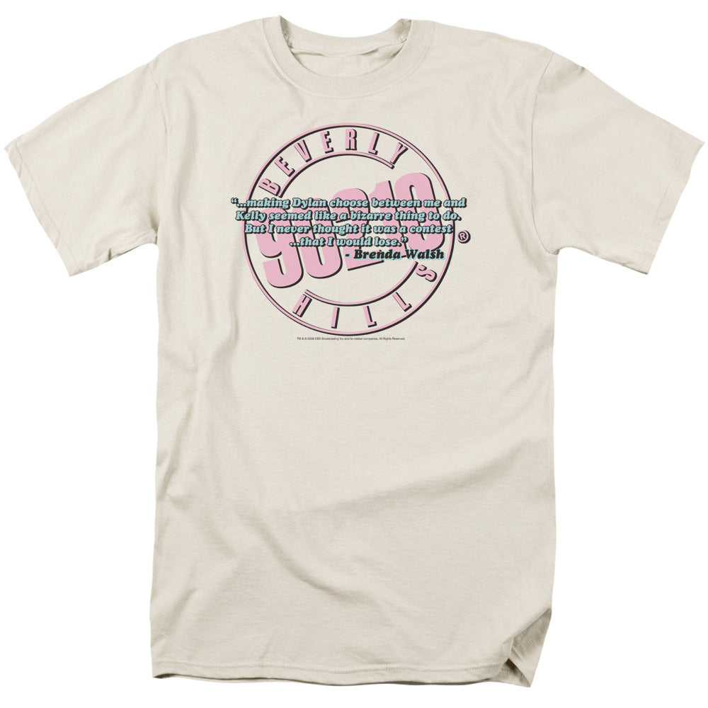 90210 To Be Or Not To Be Mens T Shirt Cream Officially Licensed