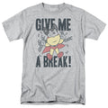 Mighty Mouse Give Me A Break Mens T Shirt Athletic Heather Officially Licensed