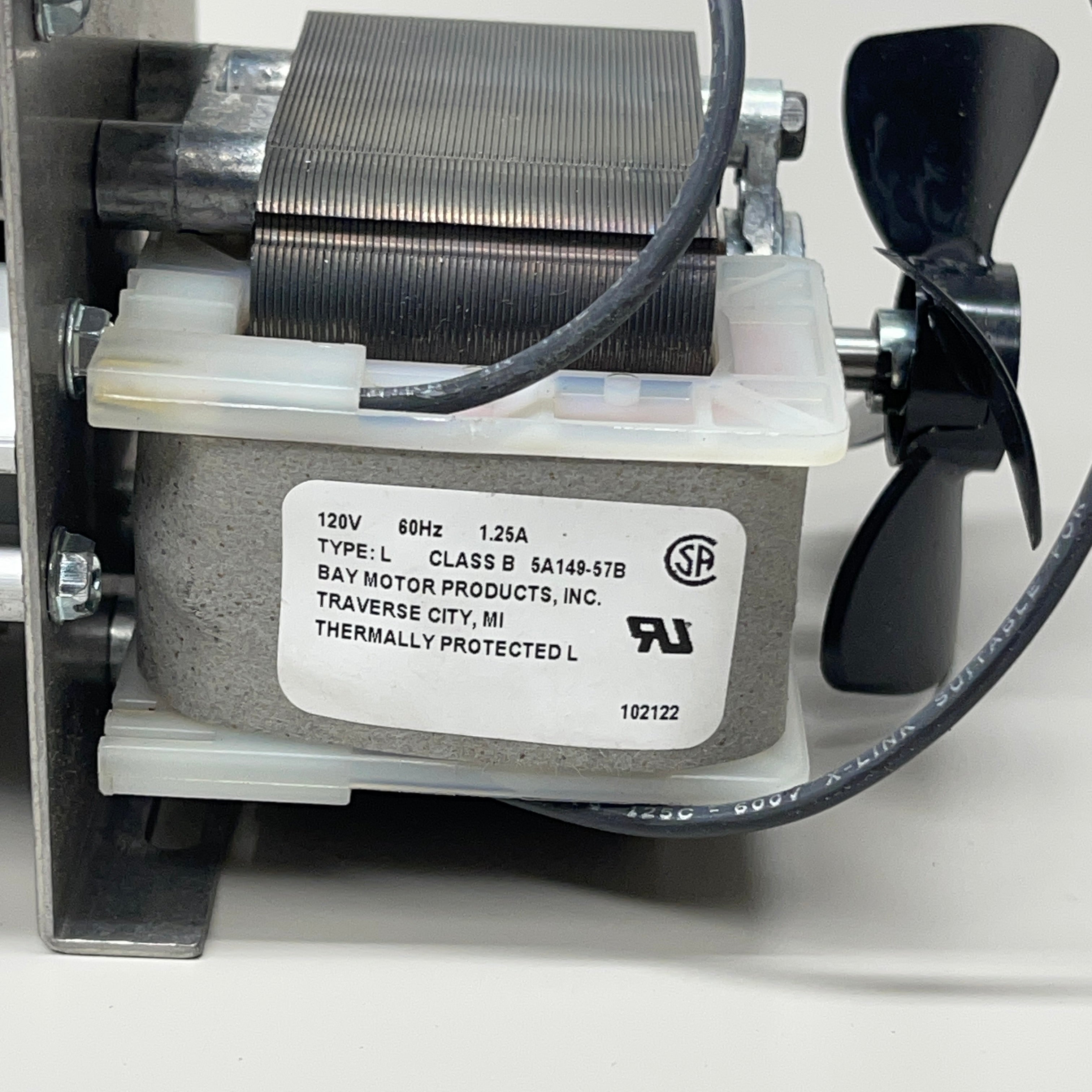 BAY MOTORS Evaporator Fan Blower 2-3/8" Dia 120CFM 1/75 hp 120V AC 1 Phase 4YJ30