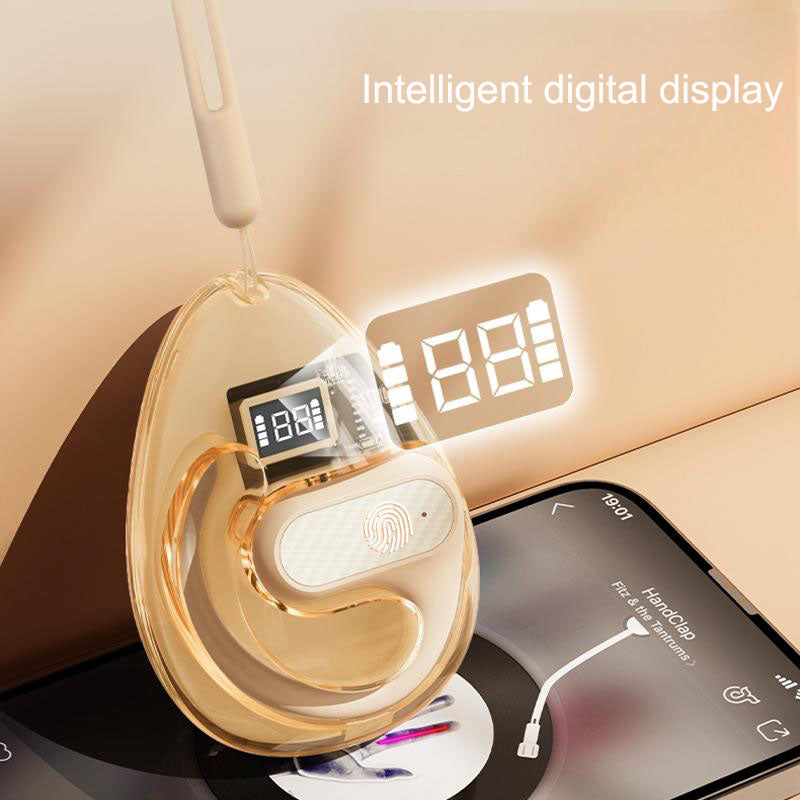 Z68 Pro Transparent Open Bluetooth Earphones OWS Intelligent Digital Display Ultra Long Battery Life Sports
