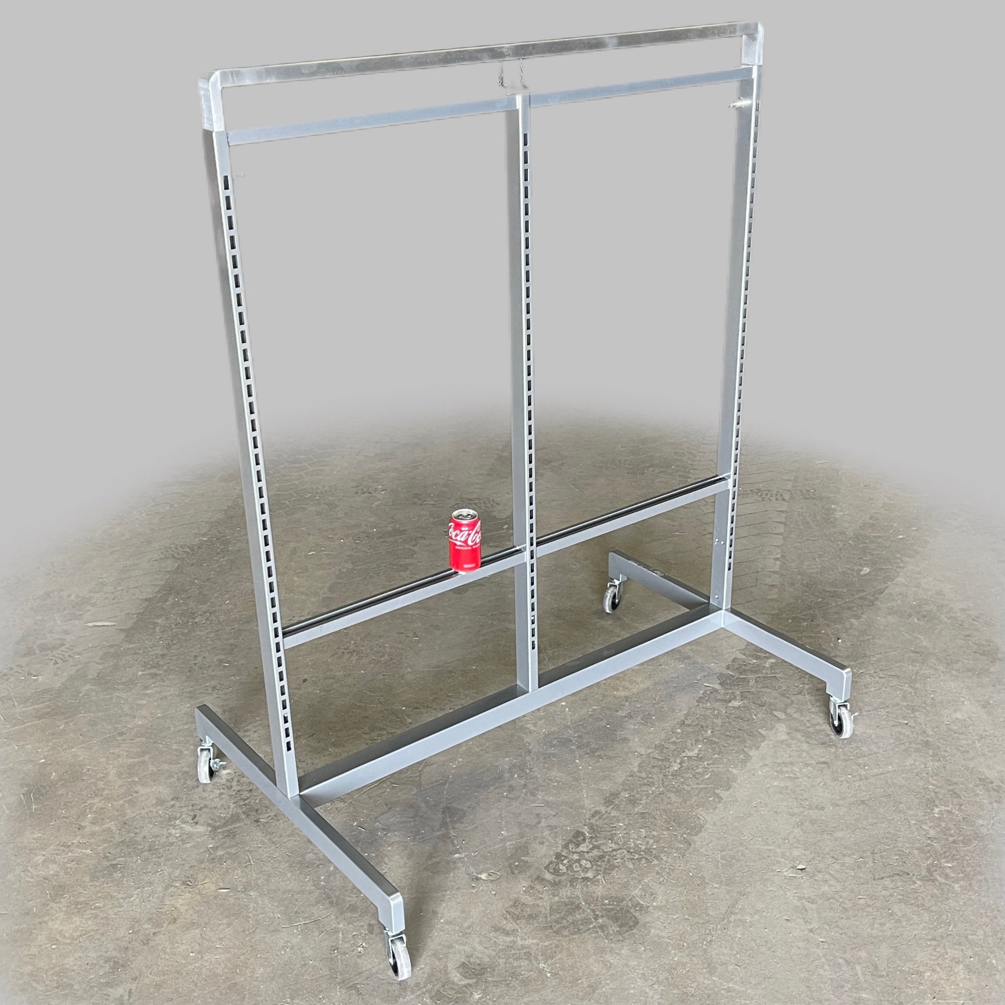 ARTITALIA GROUP Rolling Stainless Double Sided Store Display Stock Rack 48"W WF2565 (New)