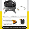 New Explorer 4000W infrared camping stove: portable, windproof, with electronic ignition for outdoor cooking.