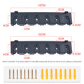 1pc 6-hole fishing rod wall mount, vertical/horizontal display frame
