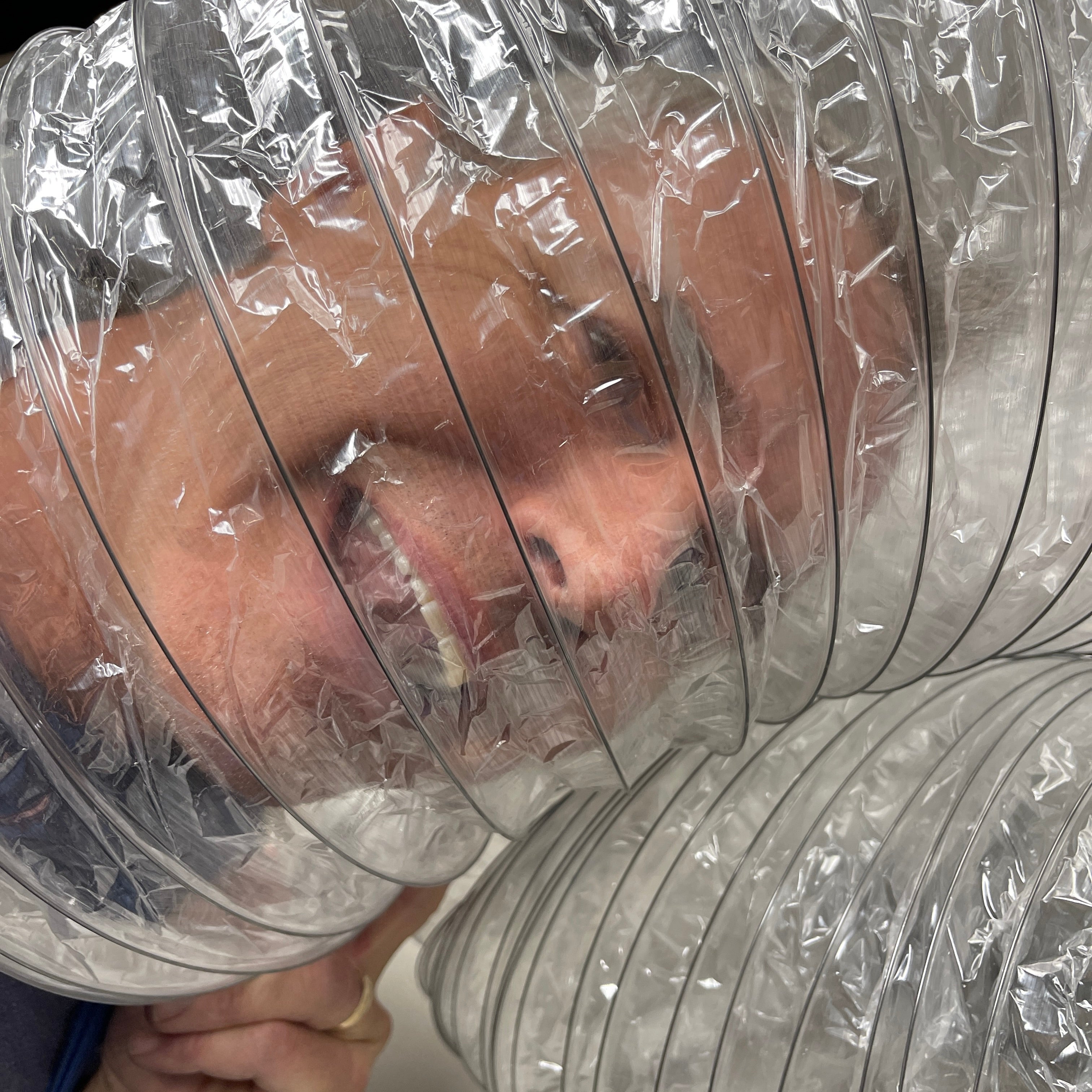 6-PACK! FLEX DUCT 8" x 25' Clear for HVAC C825 (New)