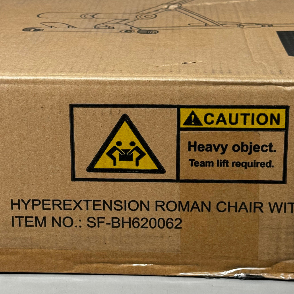 SUNNY Hyperextension Roman Adjustable Chair for Home gym Black/Red SF-BH620062