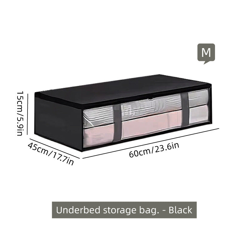 Under-Bed Storage Bag, 75L/40L - Portable Foldable Comforter & Clothing Organizer, Large Capacity Dustproof Box