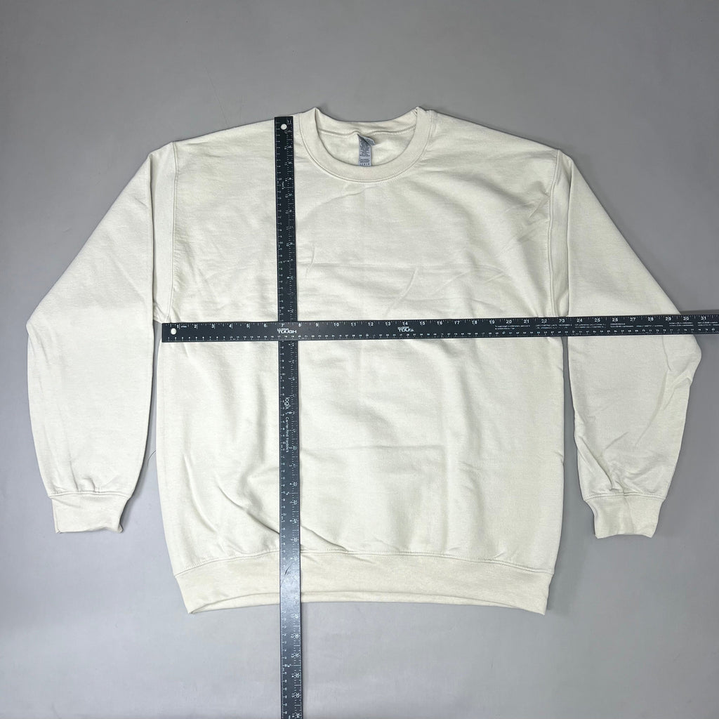 GILDAN Heavy Blend Crewneck Sweater Sweatshirt Sand SZ L G180