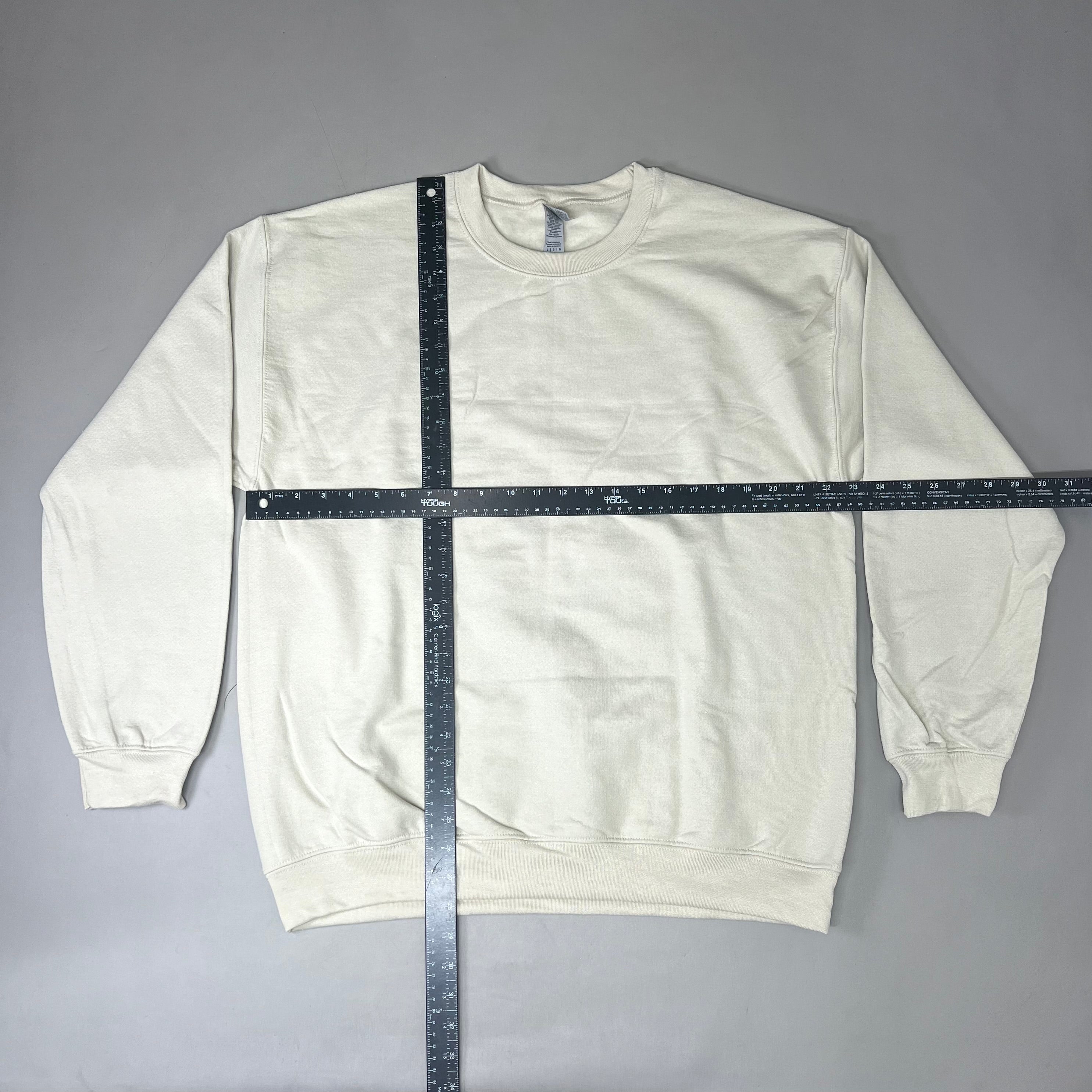 GILDAN Heavy Blend Crewneck Sweater Sweatshirt Sand SZ L G180