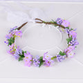 Hawaiian flower garland headband, bride's wedding headdress, bridesmaid's photo, simulated flower wreath, mini flower