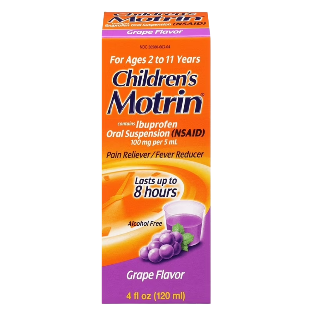 Children’s Motrin Grape Flavor Liquid (4 oz)