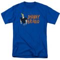 Johnny Bravo Johnny Logo Mens T Shirt Royal Blue Officially Licensed