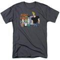 Johnny Bravo Johnny & Friends Mens T Shirt Charcoal Officially Licensed