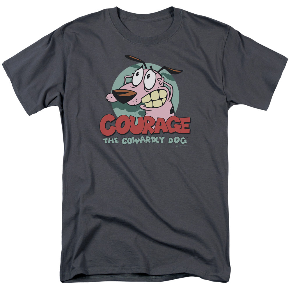 Courage The Cowardly Dog Courage Mens T Shirt Charcoal Officially Licensed
