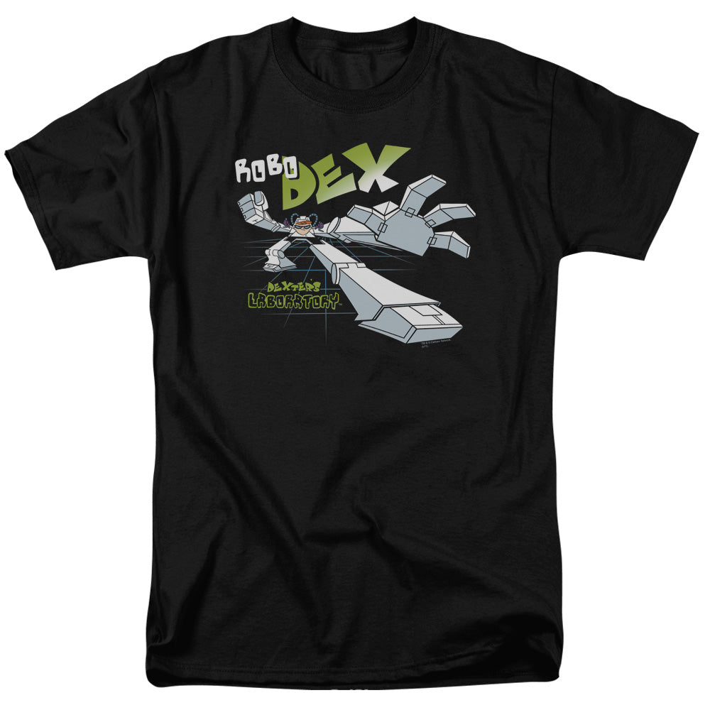 Dexters Laboratory Robo Dex Mens T Shirt Black Officially Licensed