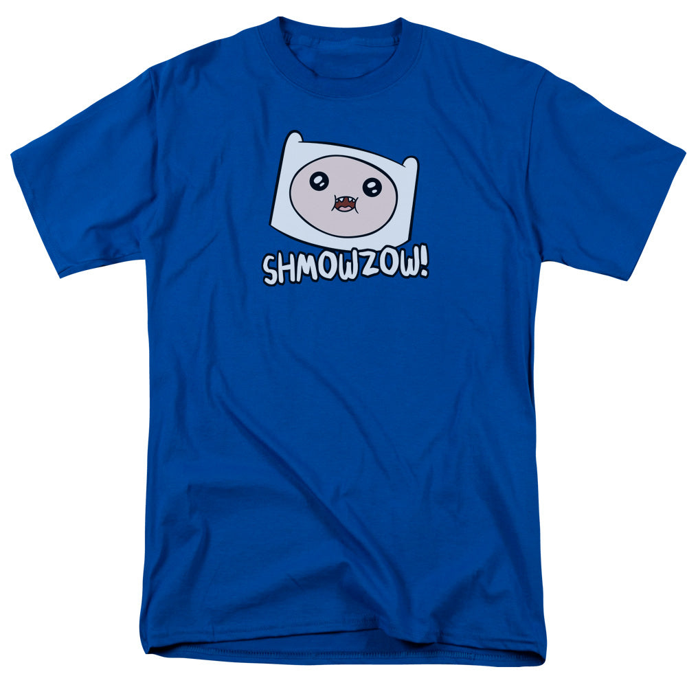 Adventure Time Shmowzow Mens T Shirt Royal Blue Officially Licensed