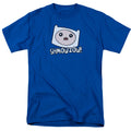 Adventure Time Shmowzow Mens T Shirt Royal Blue Officially Licensed