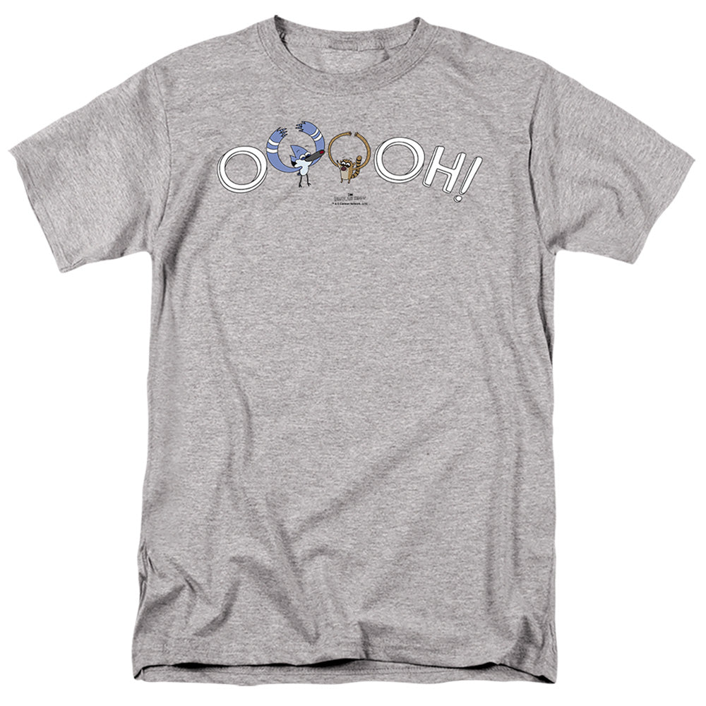 The Regular Show Ooooh Mens T Shirt Athletic Heather Officially Licensed