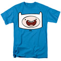 Adventure Time Finn Head Mens T Shirt Turquoise Officially Licensed
