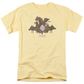 Adventure Time Lsp & Wolves Mens T Shirt Yellow Officially Licensed