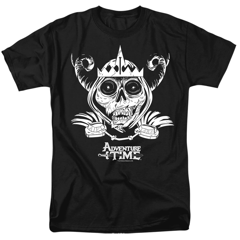 Adventure Time Skull Face Mens T Shirt Black Officially Licensed