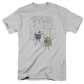 Adventure Time Sugar Zombies Mens T Shirt Silver Officially Licensed