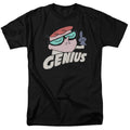 Dexters Laboratory Genius Mens T Shirt Black Officially Licensed