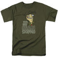 Ed Edd N Eddy Brain Dead Ed Mens T Shirt Military Green Officially Licensed